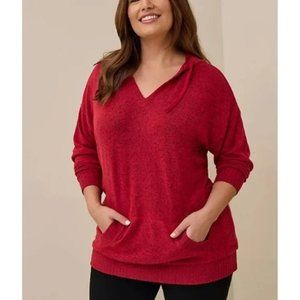Torrid Relaxed Super Soft Plush Tunic Hoodie Size 3